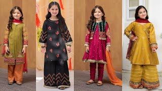 40 beautiful and stylish baby girls dress designs for eiddress designs for kidsgirls dress ideas [upl. by Enaitsirk]