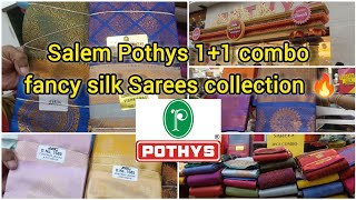 Salem Pothys 11 combo Fancy silk sarees collection 🔥in Tamil l silk Saree collection 2pcs combo [upl. by Mya656]