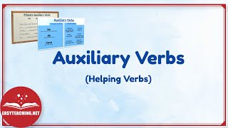 Auxiliary Verbs Helping Verbs  Learn English  EasyTeaching [upl. by Osithe]