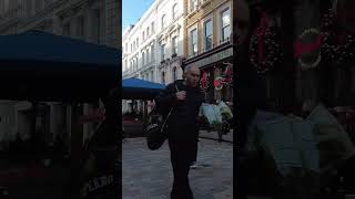 POV Wandering around Covent Garden in Central London Christmas 2023 [upl. by Efrem]