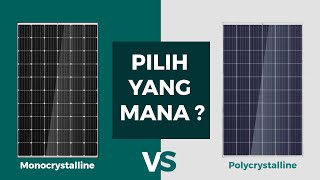 PERBEDAAN PANEL SURYA MONO DAN POLY  MONO VS POLY [upl. by Modeste]