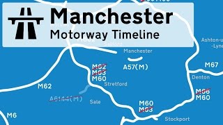 The timeline of Manchesters Motorway construction [upl. by Ettenal]