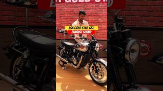 BSA Gold Star 650 Exhaust Sound  BikeWale shorts bsagoldstar650 [upl. by Adlei]