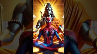 Venom vs Cap Spidey Unlocks Shiva’s Power ⚡😱 shorts ai funny spiderman [upl. by Yakcm]