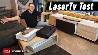 LaserTV Vergleich 2 LG Vivo BenQ V6000 Optoma UHZ65 Hisense 100L5F Ultrakurzdistanzbeamer Test [upl. by Teyut]