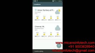 WEATHER FORECASTING ANDROID PROJECT [upl. by Tory]