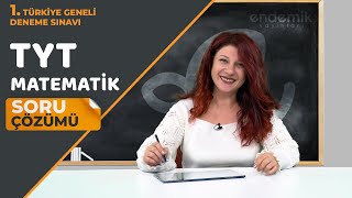 Endemik Yayınları 20232024 1 TG Deneme Sınavı TYT  Matematik Video Çözümlü Cevap Anahtarı [upl. by Aznofla809]