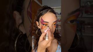 🦋✨️Alexa Demie inspired makeup Sombras makeup makeuptutorial shorts [upl. by Eeleimaj]