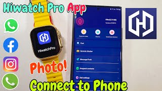 Hiwatch Pro app  hiwatch pro connect to phone  T800 Ultra Smartwatch Connect To Phone hiwatch pro [upl. by Kathe]