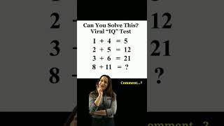 Can you solve this 🤔Viral IQ test  gk quiz iqtest shorts [upl. by Kathlin]