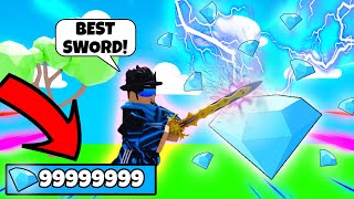 I Got The BEST SWORD In Rap Simulator And Its INSANELY OP First Area  Roblox [upl. by Samara]