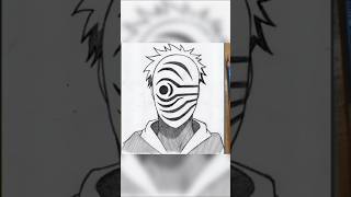 How to Draw Obito Uchiha 🔥anime drawing obito uchiha art shorts naruto howtodraw sketch [upl. by Manus908]