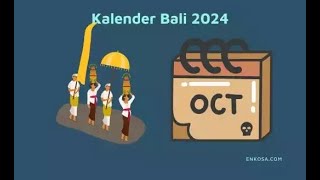 Kalender Bali Oktober 2024 PDF Lengkap [upl. by Odrarebe]