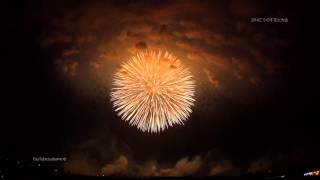 2014 こうのす花火大会 4K ギネス認定「四尺玉」 鳳凰乱舞～World largest 48 inches shell～Kounosu Fireworks Display [upl. by Humpage]