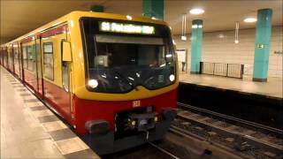 SBahn Berlin  Züge im SBahnhof Anhalter Bahnhof HD [upl. by Atinrahc]