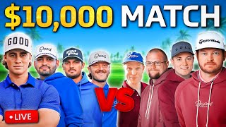 🔴 LIVE  10000 Good Good vs Foreplay Charity Golf Match [upl. by Nichani]