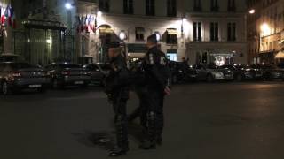 Bastille Day  Arrivée François Hollande Place Beauvau ParisFrance 14 Juillet 2016 [upl. by Vorfeld15]