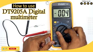 DT9205A Digital multimeter for measuring AC and DC voltage AC and DC current multimeter [upl. by Htebaile]