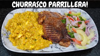 Churrasco Parrillera con trigo receta de la abuela  Abelca [upl. by Enahpets386]