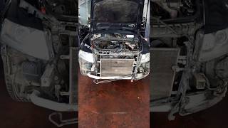 Audi A6 20 tfsi changing The radiator Due to water leakage AudiVwSkodaGolfSeatJettaPessat [upl. by Eeliram]