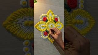 Rangoli designs simple and easy rangolidesign diwalirangoli shorts [upl. by Ailime]