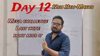 12th 11thMaths Day 12  Mega Centum Challenge  Public Exam2024 [upl. by Sparke862]