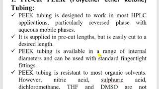 Lecture 8 HPLC Column Chemistry and HPLC Tubing [upl. by Oliana938]