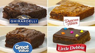 Pro Chefs Blind Taste Test Every Boxed Brownie Mix  Epicurious [upl. by Levitan268]