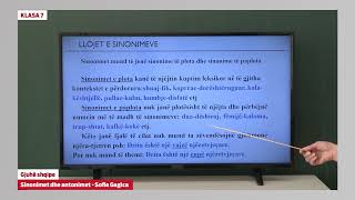 e Mesimi Klasa 7  7063 Gjuhë shqipe  Sinonimet dhe antonimet [upl. by Breanne]