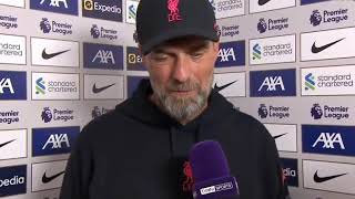 JURGEN KLOPP POST MATCH INTERVIEW LIVERPOOL VS NEWCASTLE 21 [upl. by Eisus24]