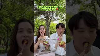 KRISTEL FULGAR amp HER BOYFRIEND ARE HAVING A PICNIC kristelfulgar filipinoactress [upl. by Llerdnad]