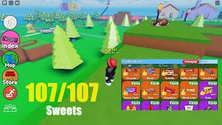 Roblox FIND THE SWEETS How to get all 107 Sweets [upl. by Ynnig762]