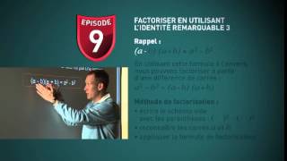 Maths 3eme 9  factorisation et identités remarquables [upl. by Eelaroc803]