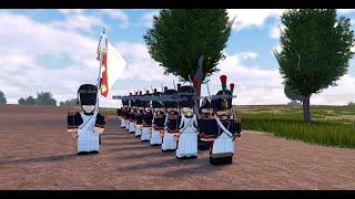 Roblox Napoleonic Wars  VG  KGL  10e  Nord  Andour Mixed Battle [upl. by Neevan135]