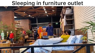 Sleeping in Branded Furniture Outlet Prank  Haris Awan [upl. by Gilbert]