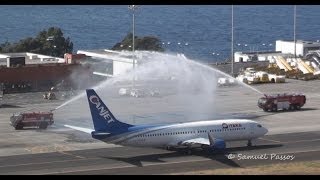 B737800 Canjet LOT Charters First Flight  Madeira [upl. by Kwarteng]