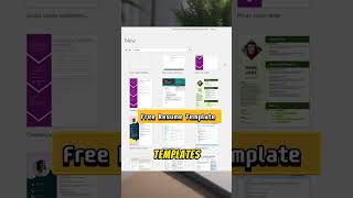 Free Resume Template In Microsoft word [upl. by Nosnarb417]
