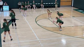 Video Weedsport takes on OnTech in volleyball quarterfinal [upl. by Airad]