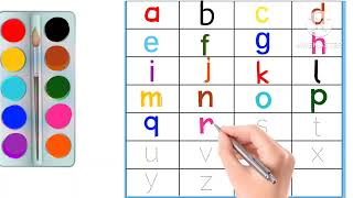 How to Write small letters Alphabet  Writing ABC Alphabet  Lowercase [upl. by Wurst]