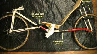 Homemade python recumbent bicycle  failed project [upl. by Mcquade352]