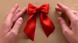 Schleife binden zum Geschenke verpacken 🎀 DIY Geschenkschleife zum Geschenk dekorieren basteln [upl. by Bamberger]