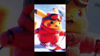 Pikachu Ice Skating🌨️❄️🏔️ pikachu kpikachu pikachupikachu modgamemobile shorts viralvideo [upl. by Rutger300]