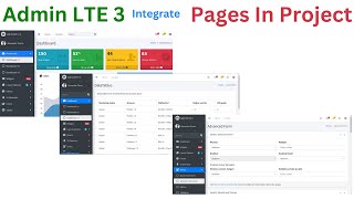 Seamless Integration Guide Adding Tables Forms and Pages from AdminLTE Dashboard to Your Project [upl. by Adyam]