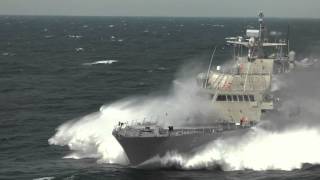 LCS 5 Acceptance Trials high speed highlights [upl. by Hteik]