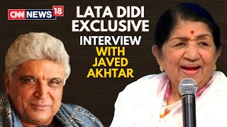 Lata Mangeshkar Interview with Javed Akhtar  Lata Mangeshkar Latest News  CNN News18 Live [upl. by Hudson]