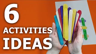 6 DIFFERENT ACTIVITIES IDEAS  5 Year Old Learning Activities At Home [upl. by Bert515]