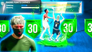 NBA 2K22  EASIEST WAY TO GET SHOOTING BADGES FAST😈 3 badges UPGRADES PER HOUR🤑 [upl. by Toback]