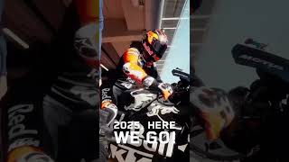 Maverick Vinales first rides KTM RC16 at barcelonatest pure sounds motogp shorts [upl. by Selinski]