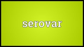 Serovar Meaning [upl. by Cissie914]