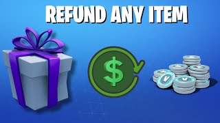 How to Refund a Gift on Fortnite EASY [upl. by Valerle]